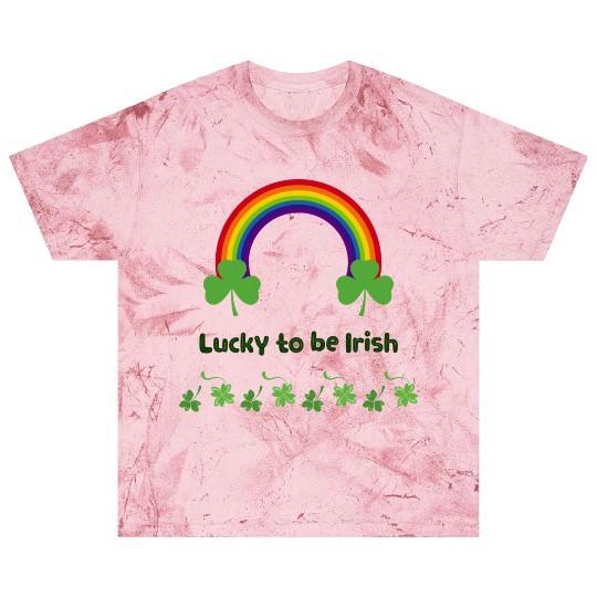 Lucky to be Irish green Blast T Shirts