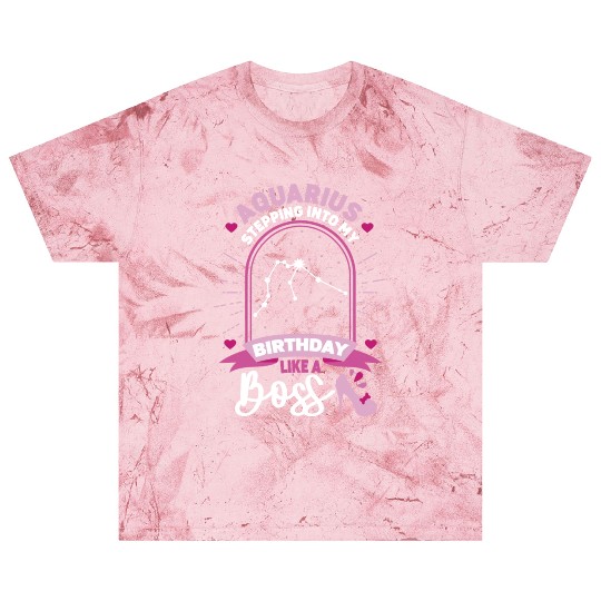 Aquarius Stepping Into Astrology Birth Sign Blast T Shirts