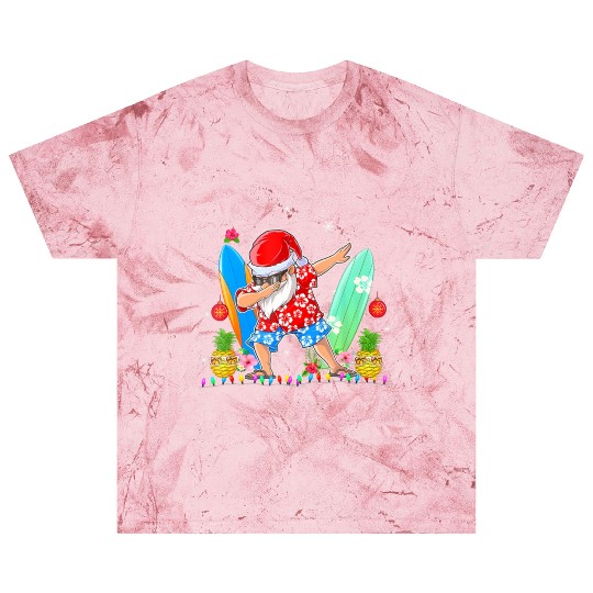 Dabbing Santa Christmas In July Hawaiian Xmas Blast T Shirts