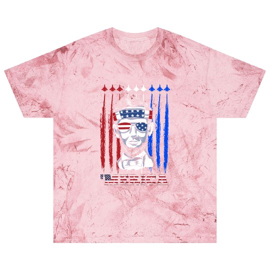 Merica Lincoln Independence Day Party Patriots Blast T Shirts