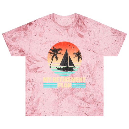 Retro Sailing Distressed Retirement Plan Blast T Shirts