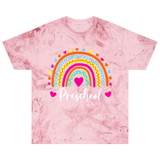 Preschool Teacher Funny Rainbow Lover Back To Blast T Shirts