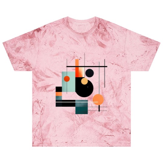 Abstract Circles and Squares Blast T Shirts