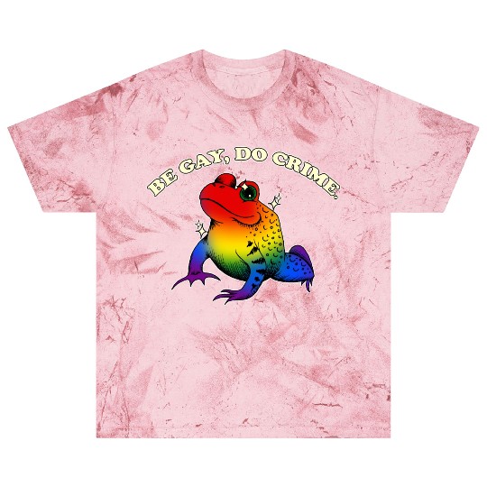 BGD crime - Vintage LGBT Rainbow Frog Meme Blast T Shirts