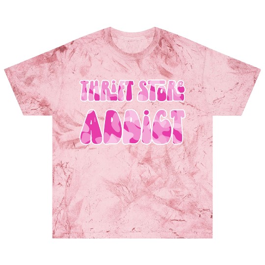 Thrift Store Addict pink camo Blast T Shirts