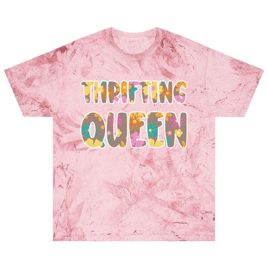 Thrifting Queen brown floral Blast T Shirts