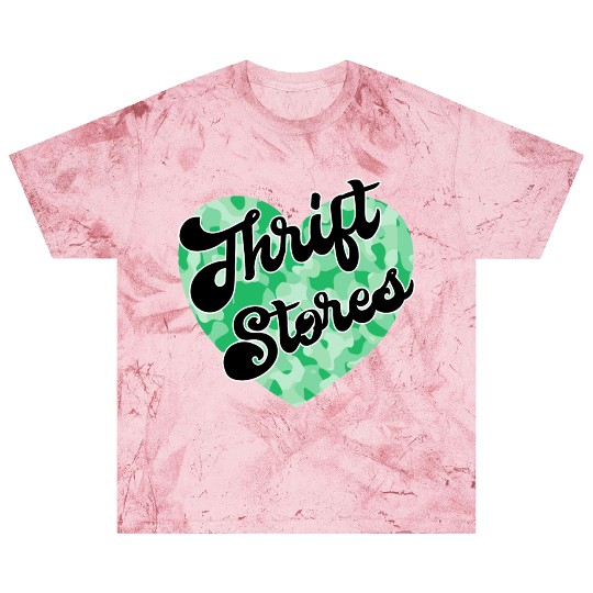 Thrift Stores green camo heart Blast T Shirts