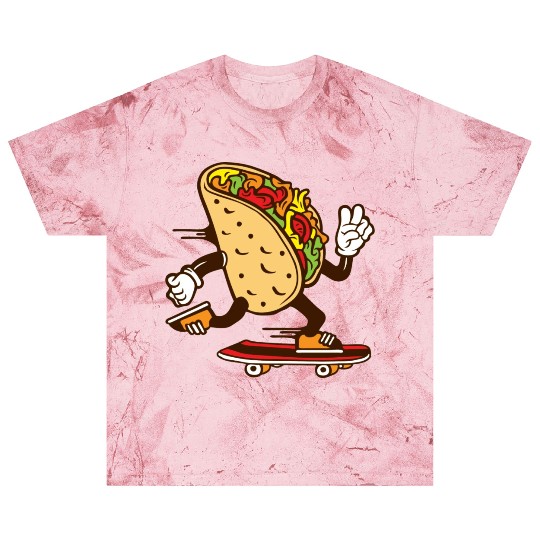 Tacos Funny Cute Taco Lover Cool Skateboarding Blast T Shirts