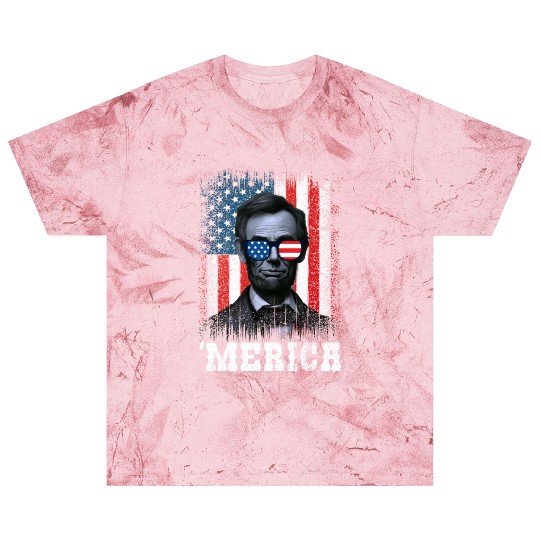 Merica Lincoln Independence Day Party 4th July Blast T Shirts