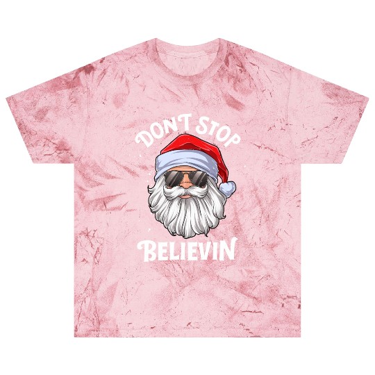 Don'T Stop Believin Santa Blast T Shirts