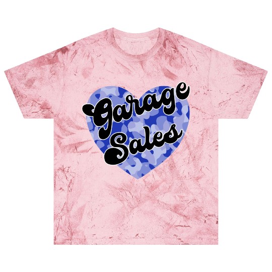 Garage Sales blue camo heart Blast T Shirts