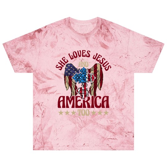 She loves jesus and America too Blast T Shirts