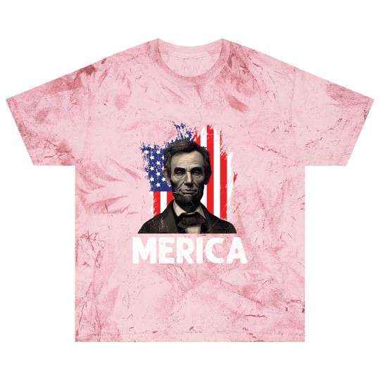 Merica Lincoln President Independence Day Party Blast T Shirts