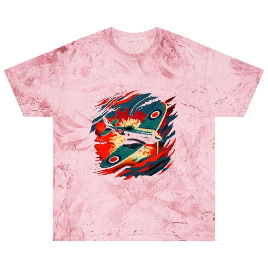 Spitfire Airplane Vintage Pilot Aviator Military Blast T Shirts