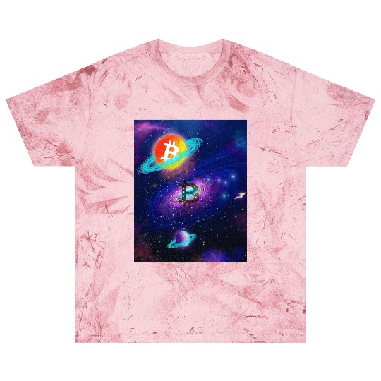 Bitcoin Coin-Crypto SPACE Blast T Shirts