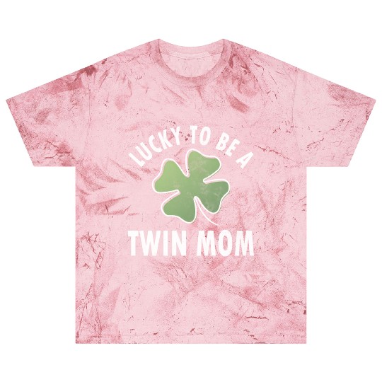 Lucky To Be A Twin Mom Saint Patric Day Blast T Shirts
