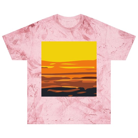 Sunset Rectangle Blast T Shirts
