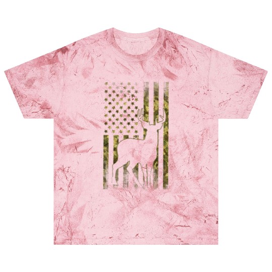 Mule Buck Deer Hunting American Camouflage Usa Fla Blast T Shirts