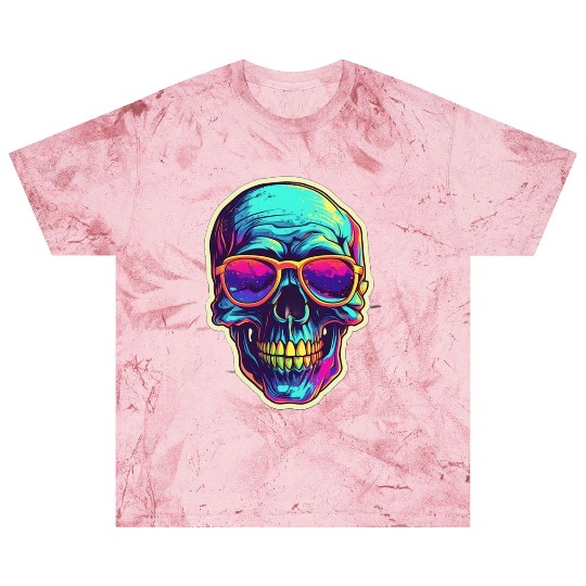 Synthwave Skull Design - Embrace Retro-Futurism Blast T Shirts