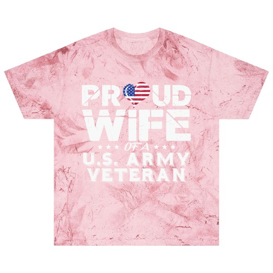 Proud Wife Of A Us Veteran Army Blast T Shirts