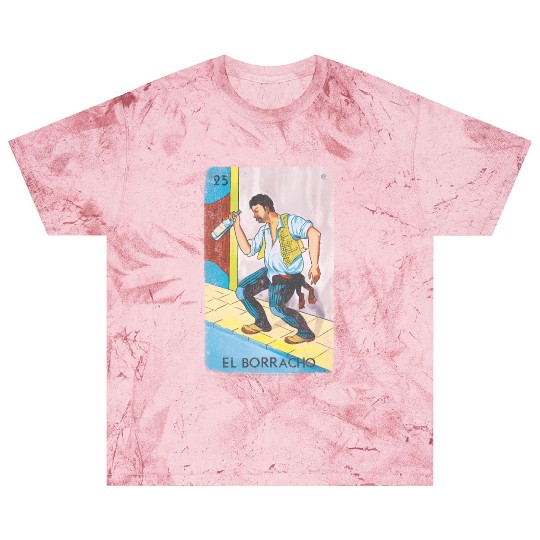 Loteria El Borracho Colorful Tarot Card Blast T Shirts