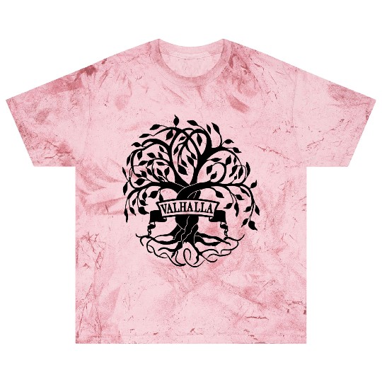 Yggdrasil the Tree of Life with Valhalla Blast T Shirts