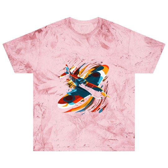 Spitfire Airplane Pilot Aviator Military Warbirds Blast T Shirts
