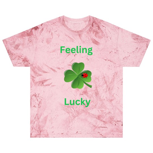 Feeling Lucky with a 4 leaf clover and a ladybug Blast T Shirts