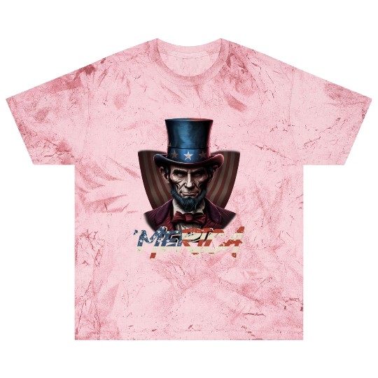 Merica Lincoln Independence Day Party 4th July Blast T Shirts