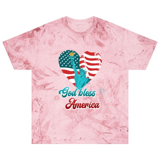 God Bless America Independence Day 4th July USA Blast T Shirts