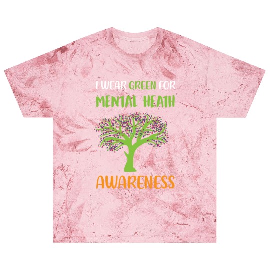 I Wear Green For Mental Health Awareness Blast T Shirts