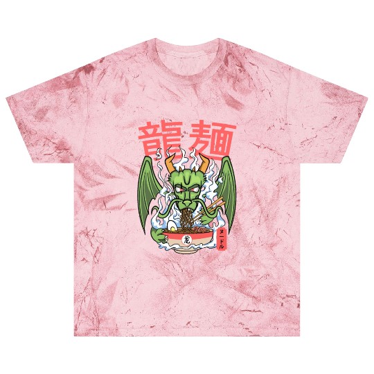 Dragon ramen noodles bowl Kawaii monstrous lizard Blast T Shirts