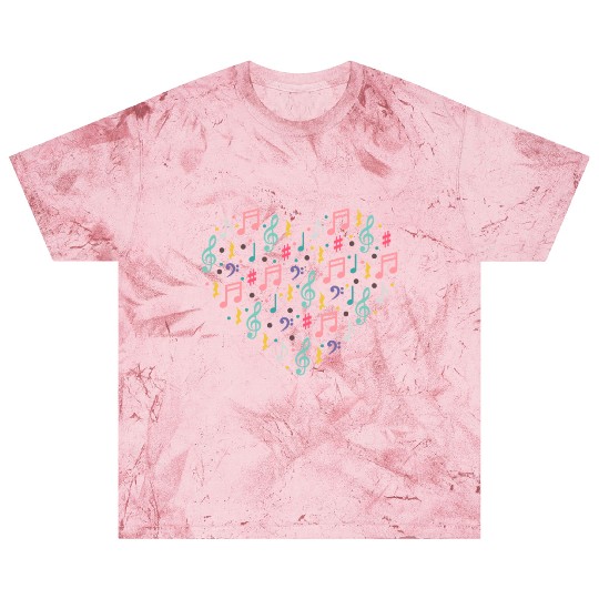 Musical Notes Valentine's Heart Decor Musician Blast T Shirts
