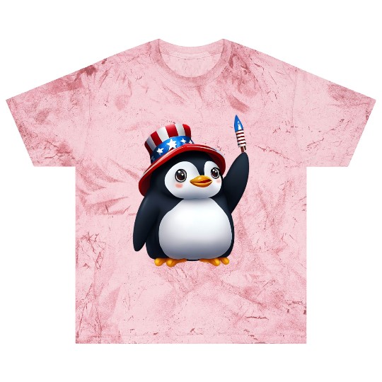 Patriotic penguin for the 4th of July Blast T Shirts