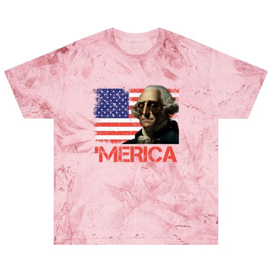 Merica George Washington Independence Day USA Blast T Shirts