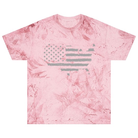 HAND PAINTED US FLAG Blast T Shirts