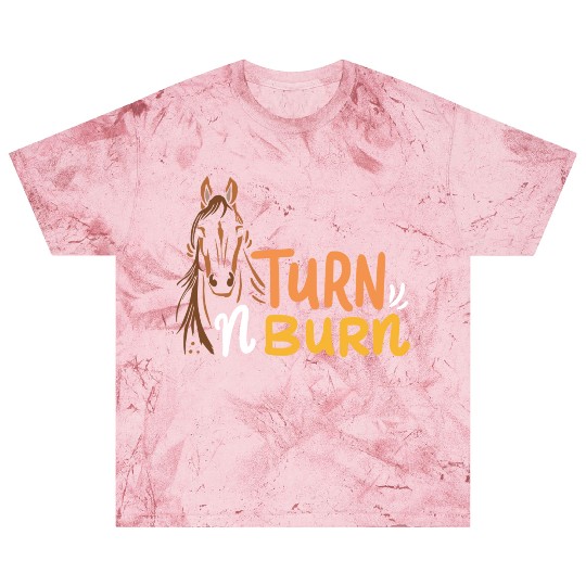 DESIGNEquestrian Fun Barrel Racing Turn N Burn Blast T Shirts