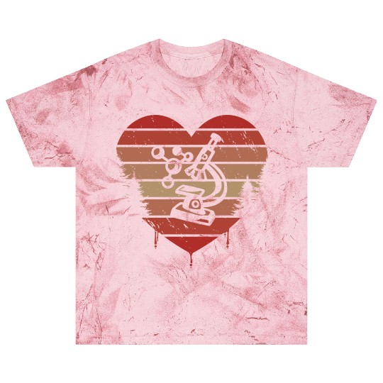 Cute Red Vintage Heart Science 80s Valentine Day Blast T Shirts