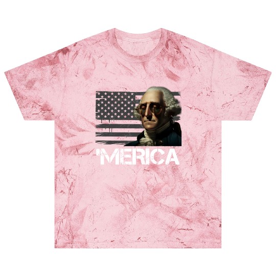 Merica George Washington Independence Day USA Blast T Shirts