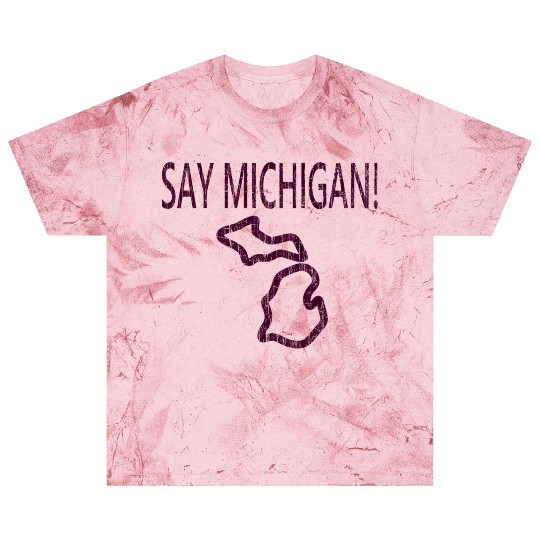 Say Michigan vintage yellow Blast T Shirts