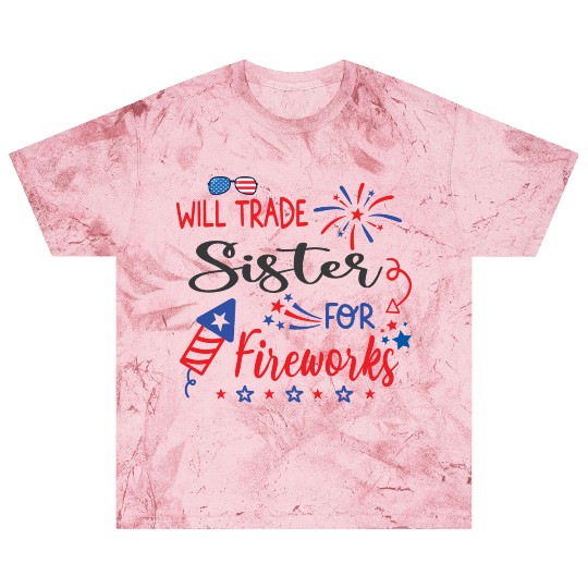Trade Sister For Fireworks Funny Boys 4th Of July Blast T Shirts
