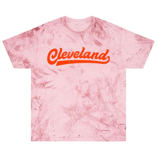 I Love Cleveland Ohio Sports Script Blast T Shirts