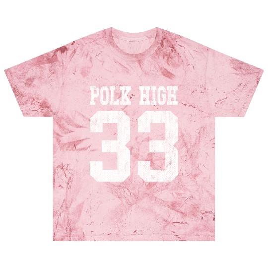 Polk High School Football Jersey 33 Aged Look Blast T Shirts