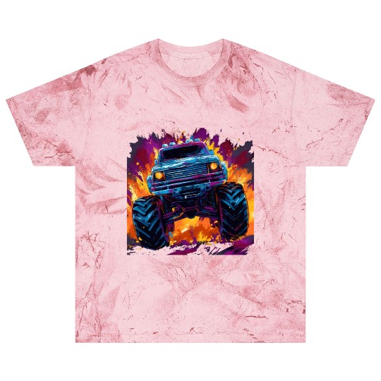 Monster Truck Big Retro Race Dad Trucker Lover Blast T Shirts