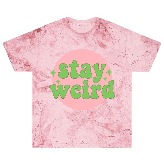 Stay weird 80s yellow stars Blast T Shirts