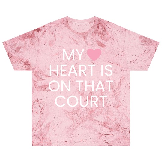 DESIGNMy Heart Is On That Court Tennis Player Blast T Shirts