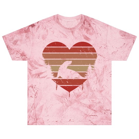 Cute Red Vintage Heart Seals Valentine Day Love Blast T Shirts