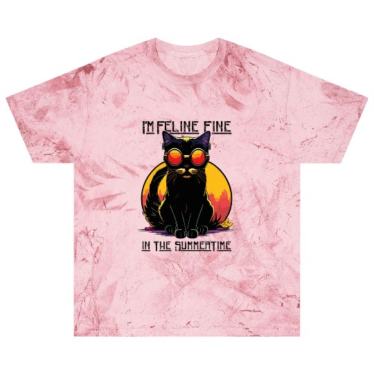 FELINE Fine | Cat Lover Summer Animal Beach Party Blast T Shirts