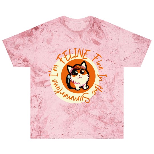 I'm FELINE Fine | Cat Lover Summer Animal Party Blast T Shirts