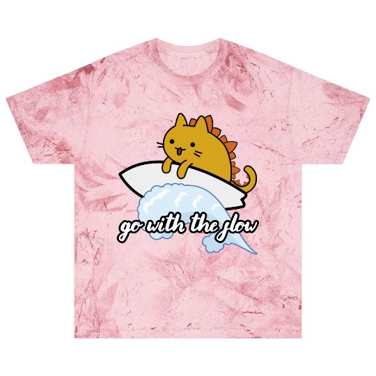 Catzilla Surfer Surf Lover Go With The Flow Blast T Shirts